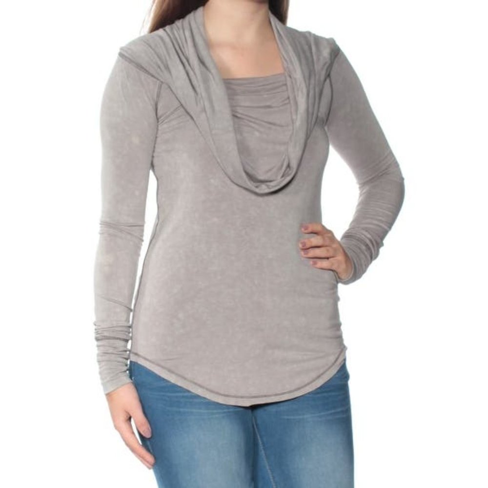 Mauve We The Free cowl neck top